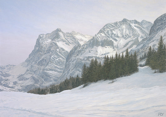 Young Peter, «Alpiglen und das Wetterhorn im Winter»
